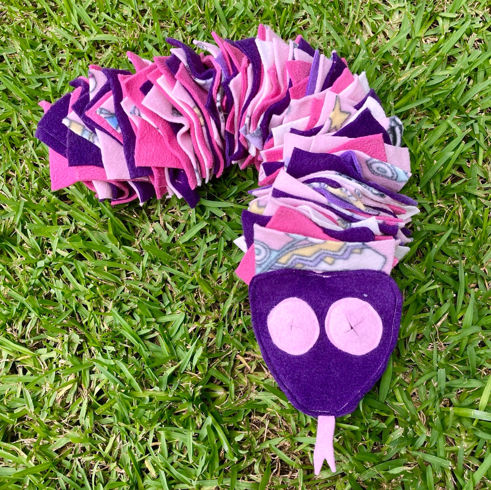 Fleece Snuffle Snake Dog Enrichment Puzzle Choice of Etsy