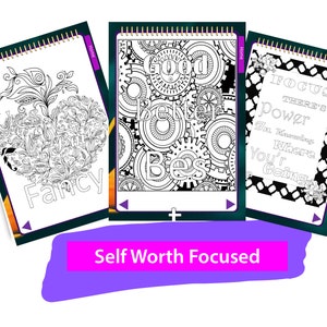 Goodnotes Self Care Digital Coloring Book For Adults | Etsy