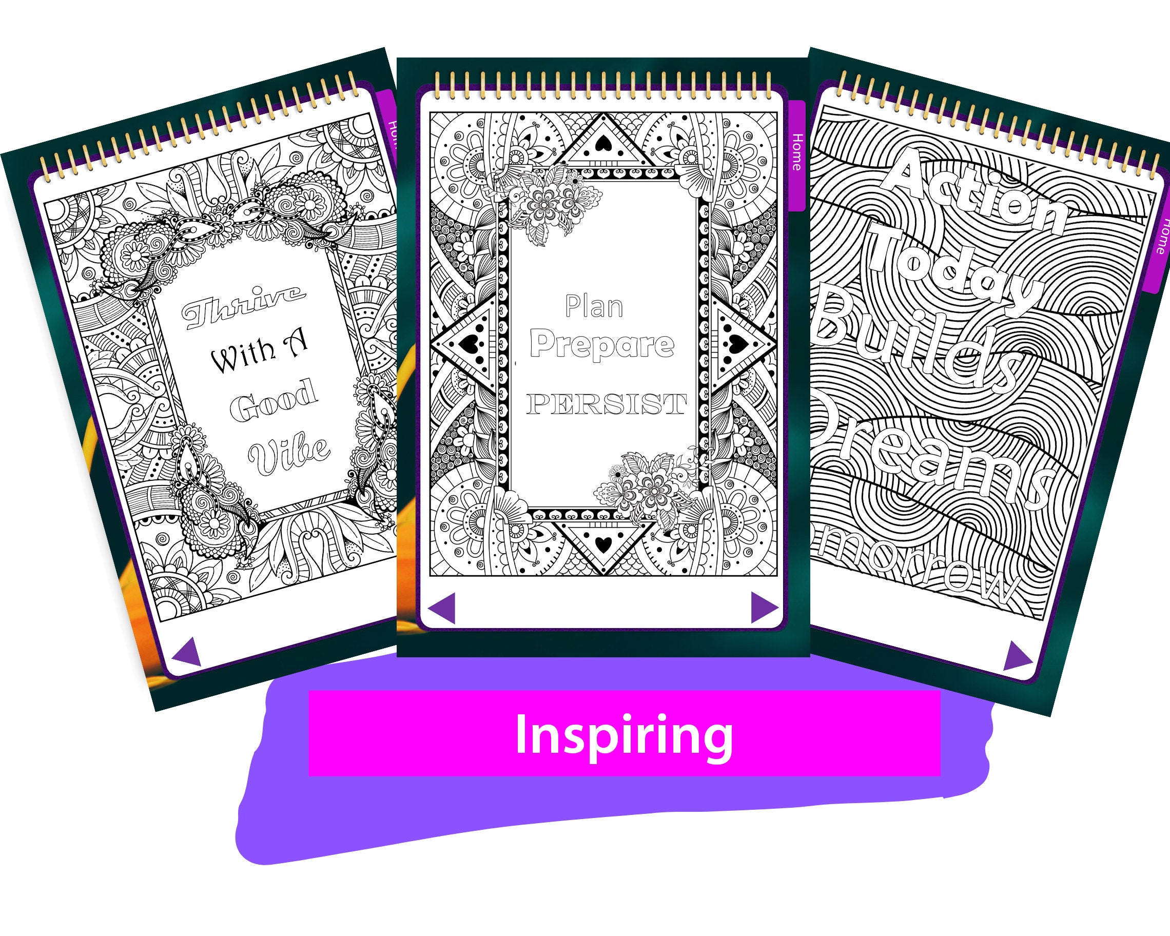 Goodnotes Self Care Digital Coloring Book For Adults | Etsy