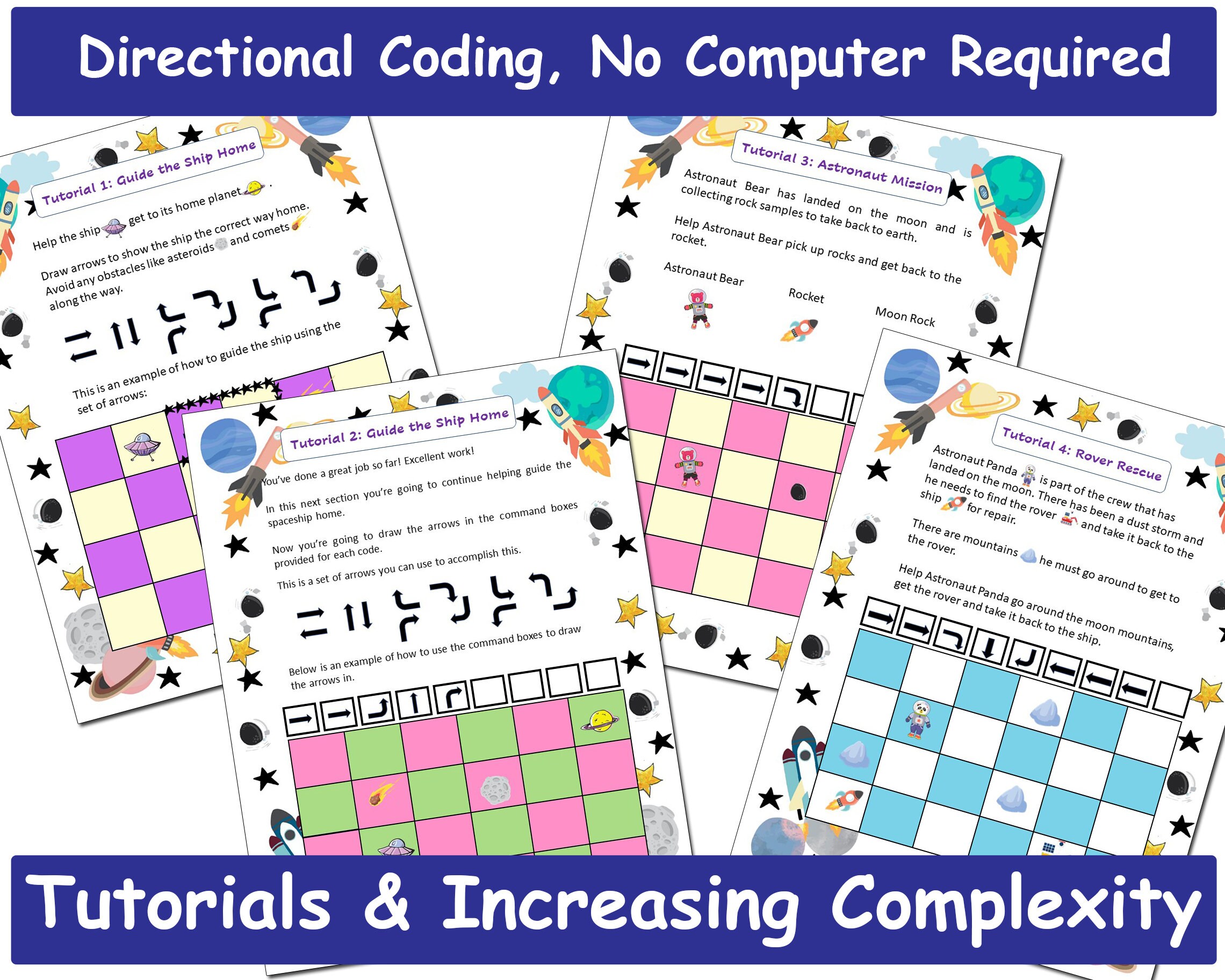 Printable Worksheets Coding for Kids | STEM Activities | Kindergarten ...