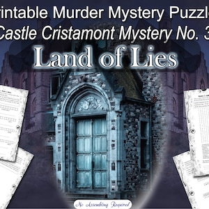 Wydrukowana zagadka kryminalna: Zamek Cristamont | Kraina kłamstw (PDF) | Nierozwiązana sprawa | Styl pokoju zagadek