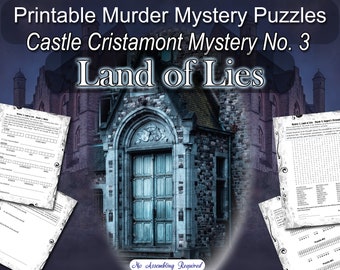 Printable Castle Cristamont Murder Mystery Puzzle | Land of Lies (PDF) | Cold Case | Escape Room Style