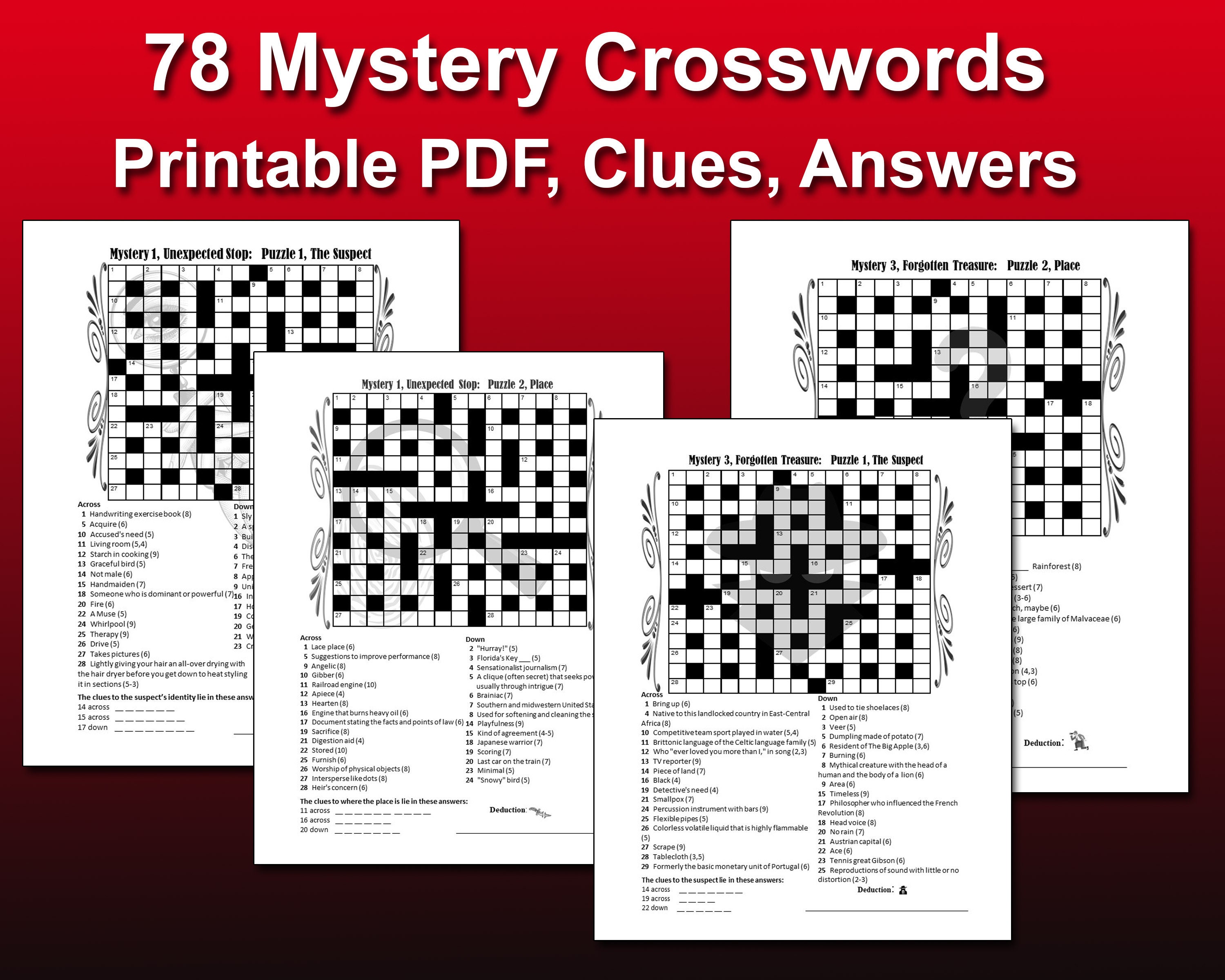 99+ Daily Crossword and Word Search Puzzles for Adults: Large Print Mixed  Puzzle Activity Book for Adults: 200 Crosswords & Word Search – Brain Games