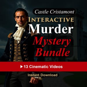 Interactive Murder Mystery Bundle | 13 Cinematic Videos | 6 Printable Cold Cases | Character Bios | Instant Download