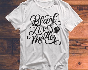 Black Lives Matter Tee: Hand-Drawn Anti-Racism Unisex Shirt