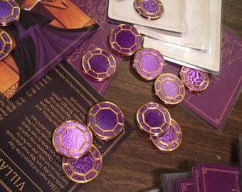 Villainous Upgrade Tokens - The Dastardly Deed Collection