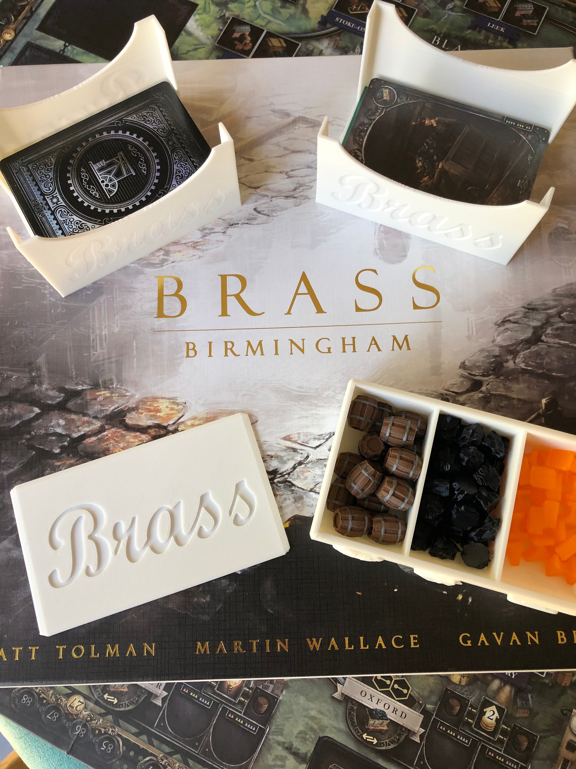 Brass Birmingham Card Holder and Token Organizer Etsy Australia