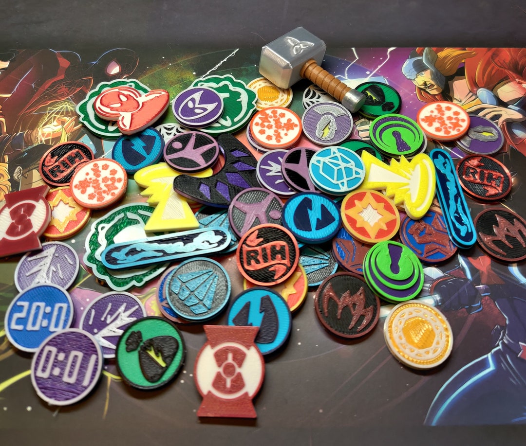 Dice Throne Token Upgradessuper Heroes Etsy