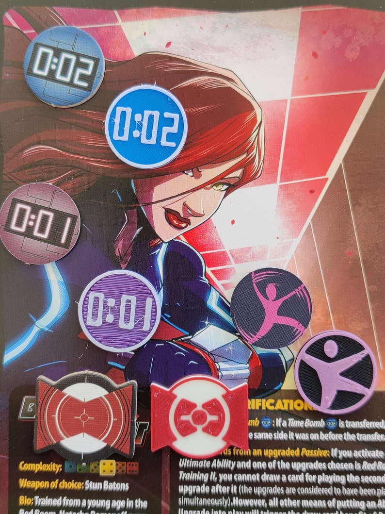 Dice Throne Token Upgradessuper Heroes Etsy