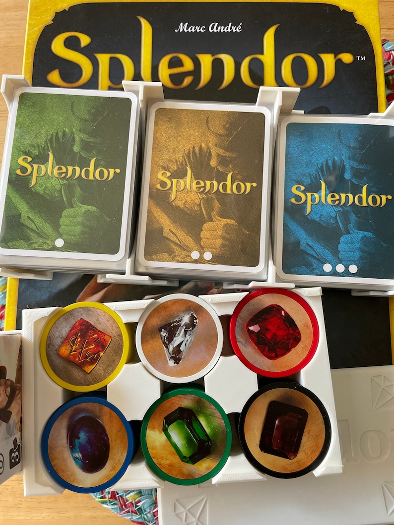 Splendor Translucent Tokens Splendor Card Holder / Token Holder - Etsy