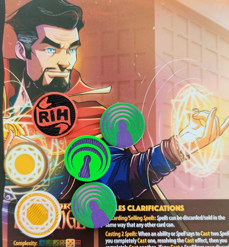 Dice Throne Token Upgradessuper Heroes Etsy