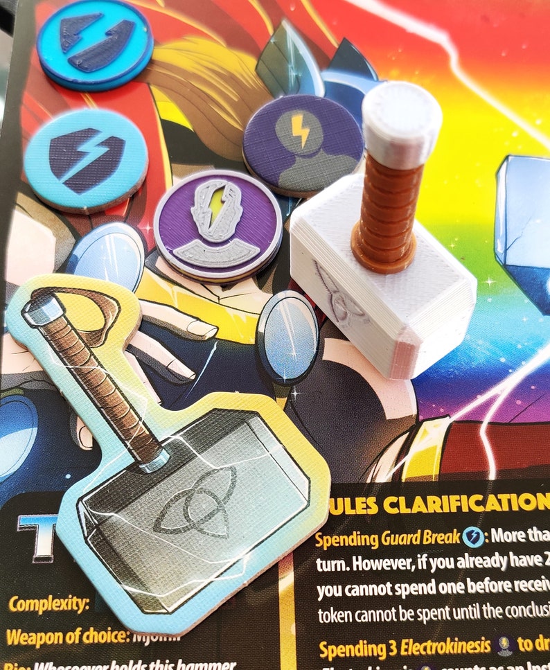 Dice Throne Token Upgradessuper Heroes Etsy