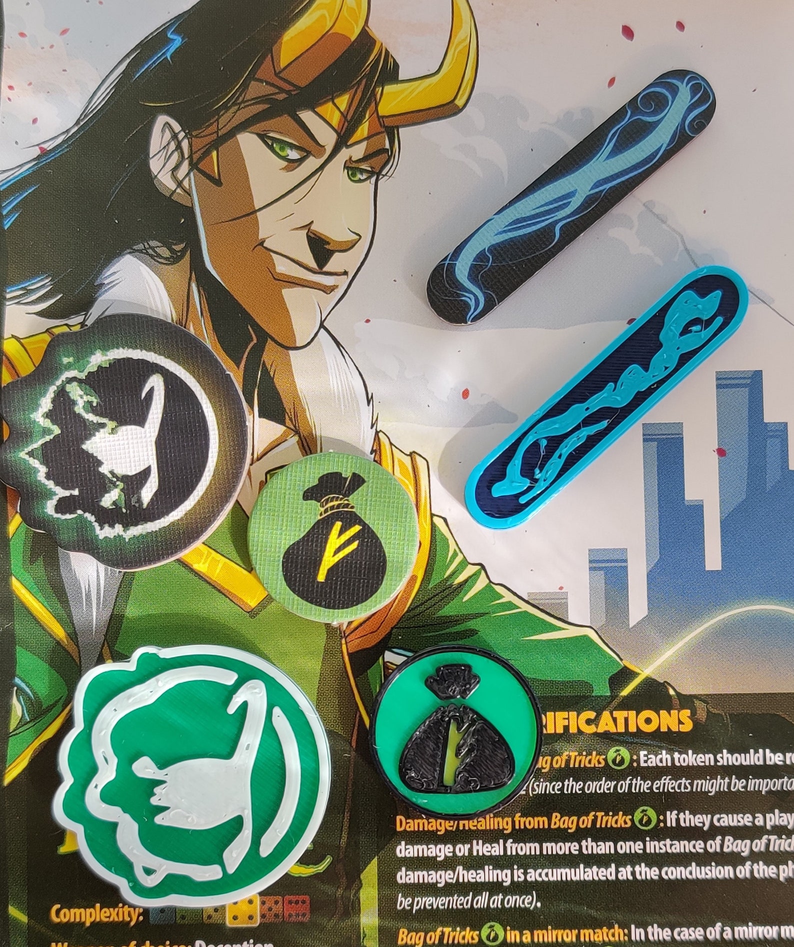 Dice Throne Token Upgradessuper Heroes Etsy