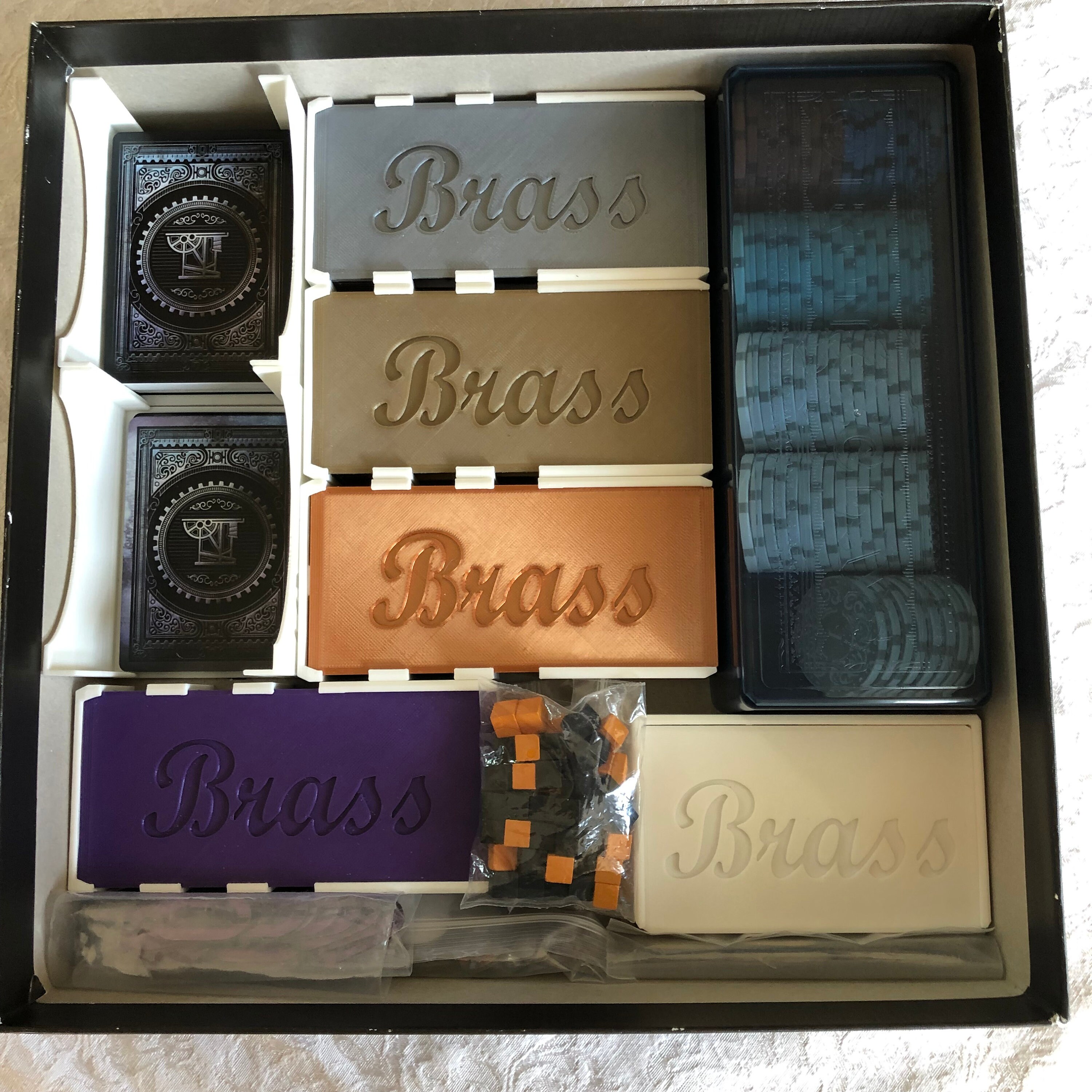 Brass Birmingham Card Holder and Token Organizer Etsy