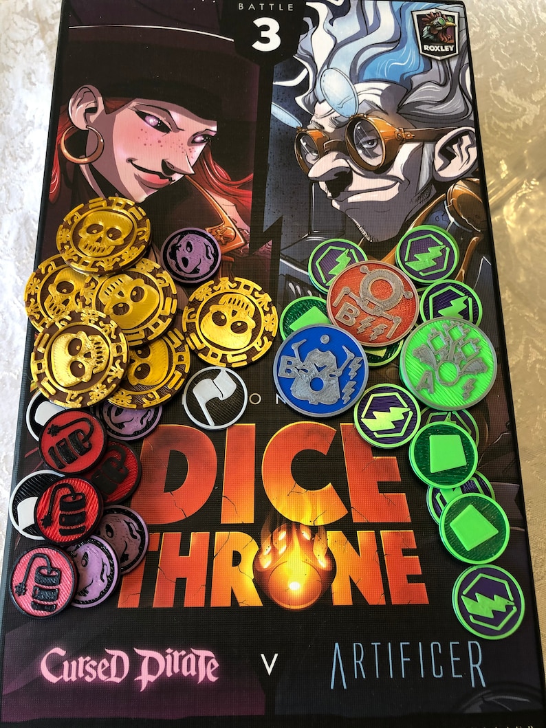 Dice Throne Season 2 Tokens Etsy