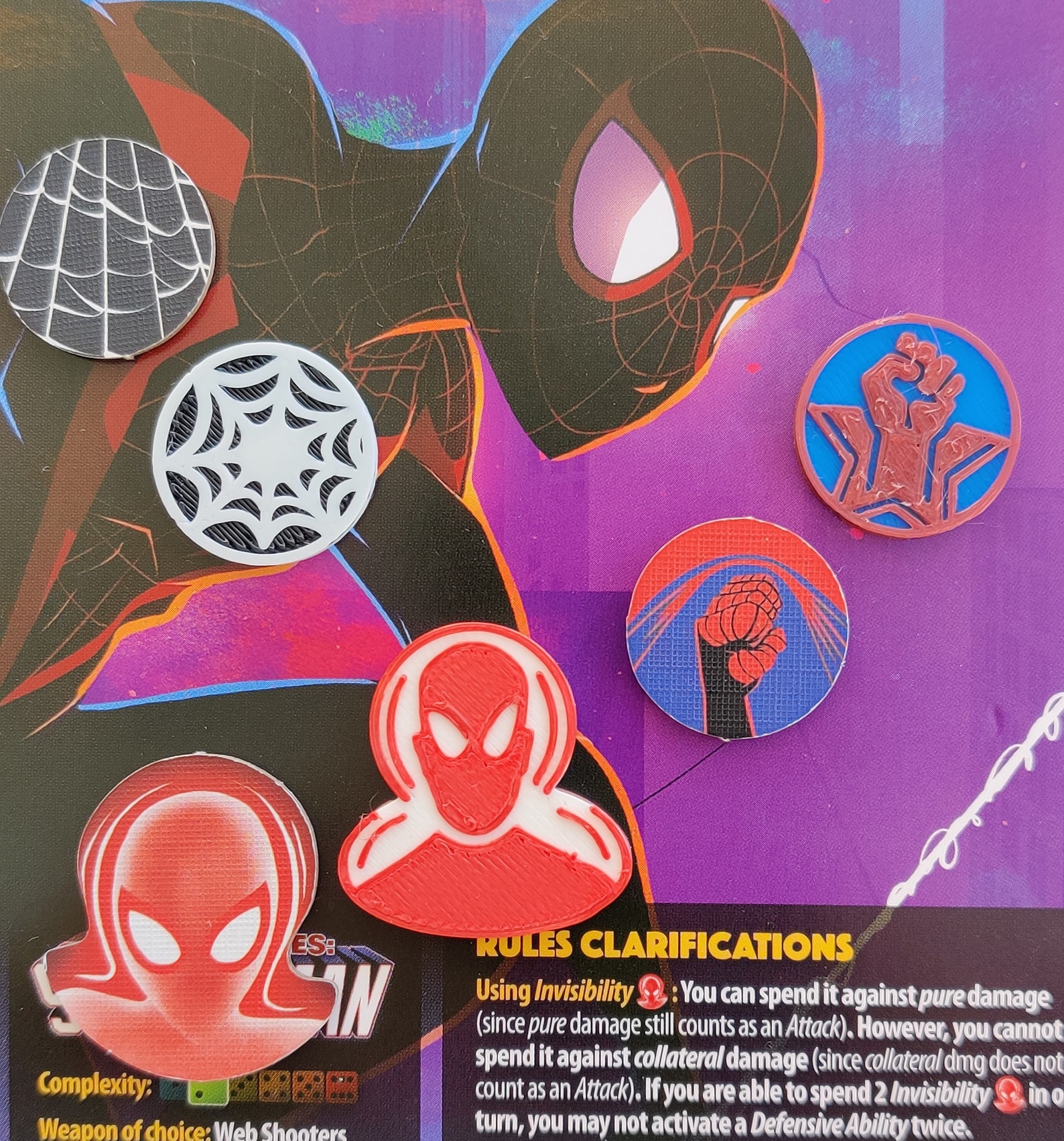 Dice Throne Token Upgradessuper Heroes Etsy