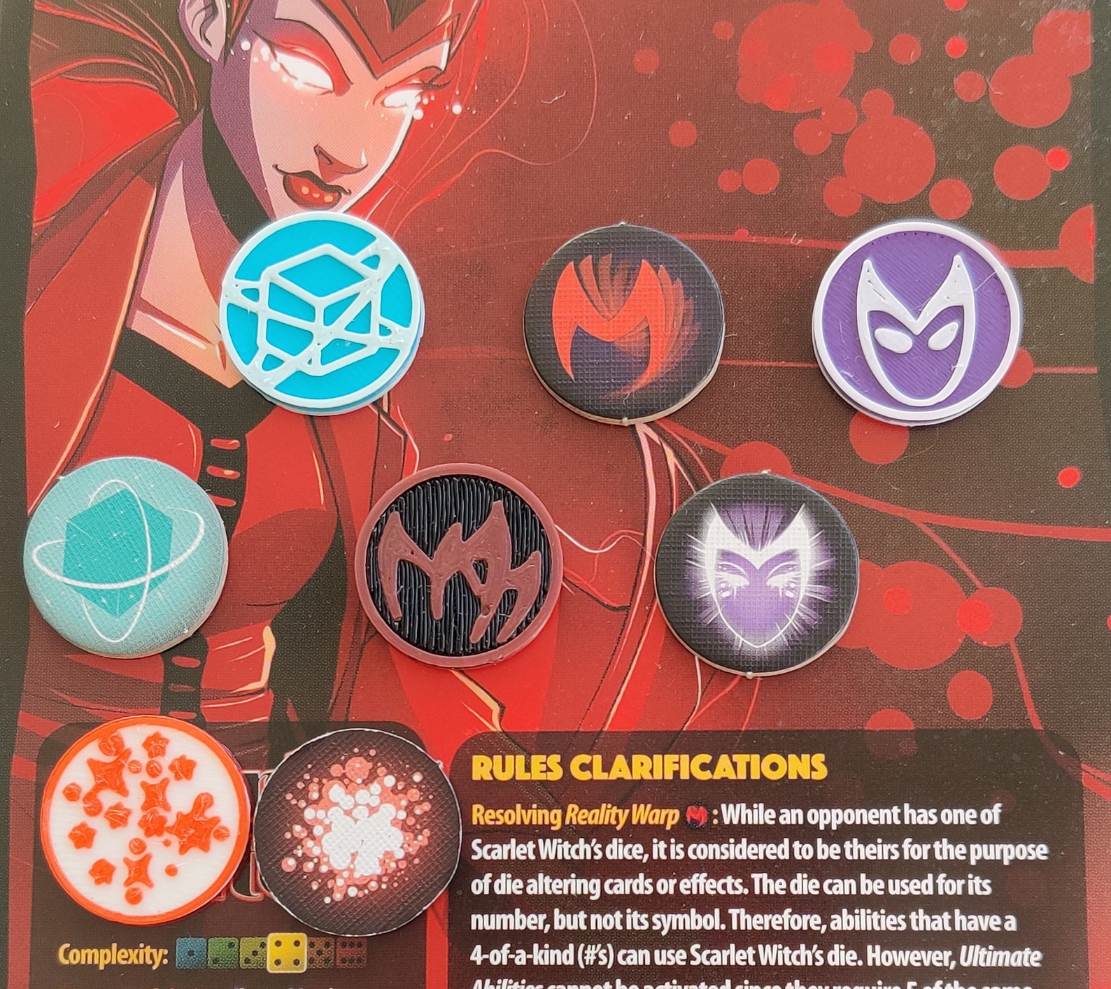 Dice Throne Token Upgradessuper Heroes Etsy