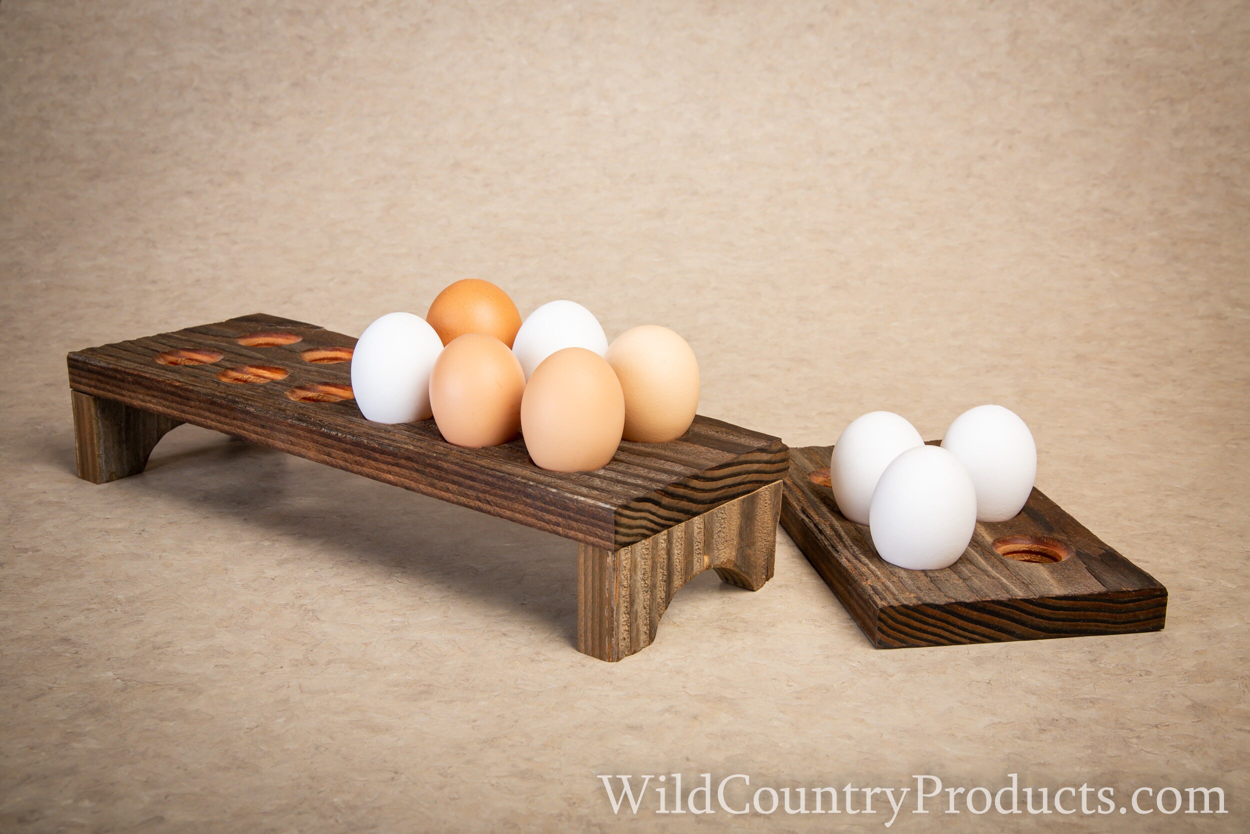 Wooden Egg Holders Rustic Country Style Reclaimed Wood Barnwood Accents