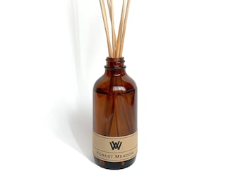 Forest Meadow Reed Diffusor, Eichenmoos-Bernstein-Duft, Raumduft