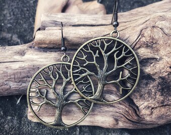 Large Tree of life earrings, boho earrings, pagan earrings,  tree earrings, Beltane gift, gift for her, celtic tree, TheClosetPagan