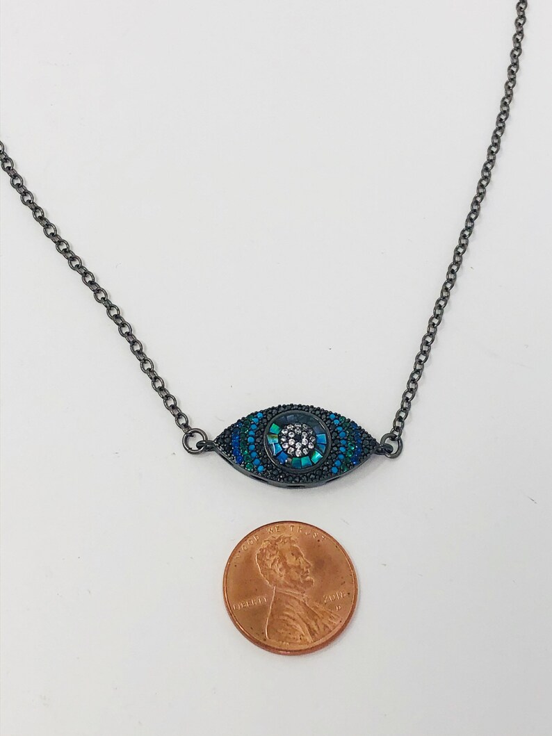 all seeing eye necklace Pagan Jewelry Mediterrenian Talisman Necklace Evil Eye protection necklace witchcraft protection necklace