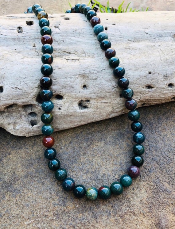 Bloodstone necklace mens discount