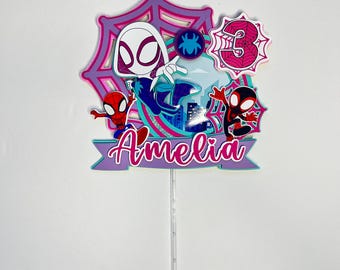 Spidey Ghost cake topper