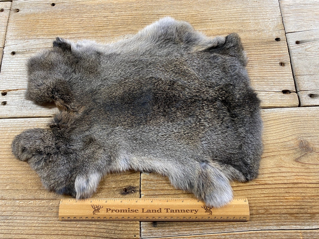 Dark Brown Rabbit Hide One Average Natural Rabbit Fur No. 220428-BB - Etsy