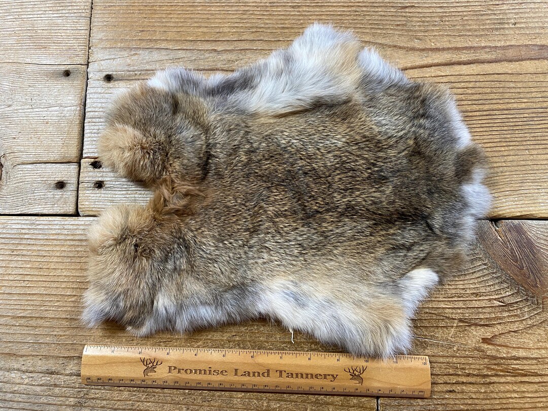 Brown Rabbit Hide - One Average - Natural Rabbit Fur - No. 240907-II - Etsy