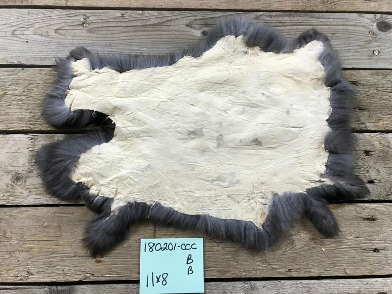 No One Average Natural Rabbit Fur 180201-CCC Black Rabbit Hide