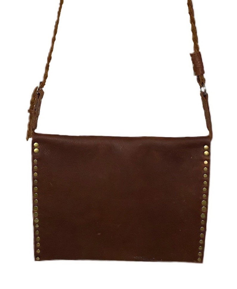 custom leather purse metallic leather crossbody leather patchwork bag