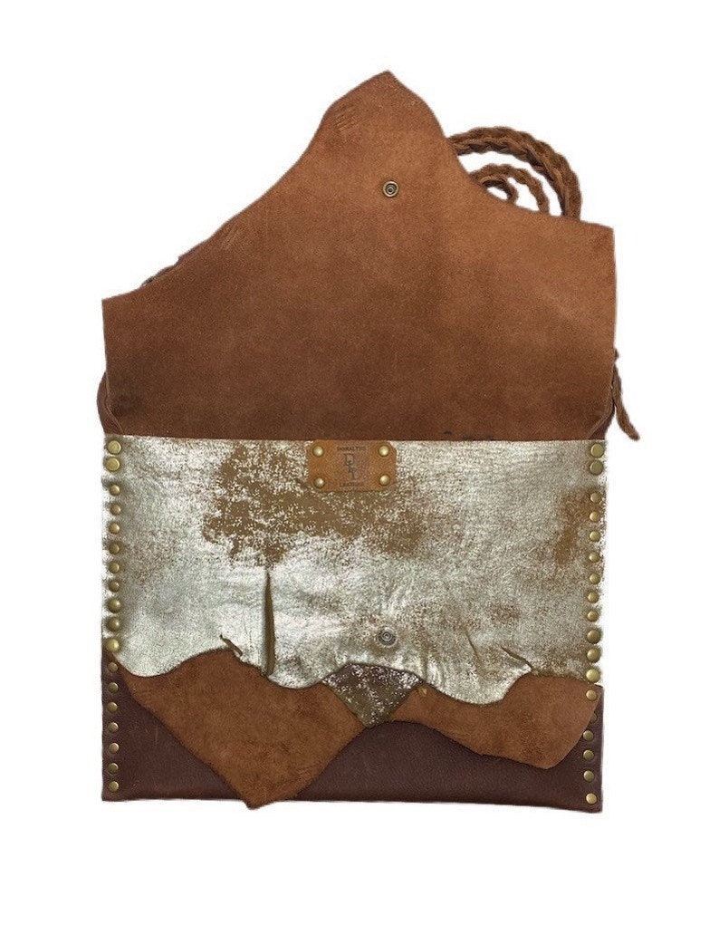custom leather purse metallic leather crossbody leather patchwork bag