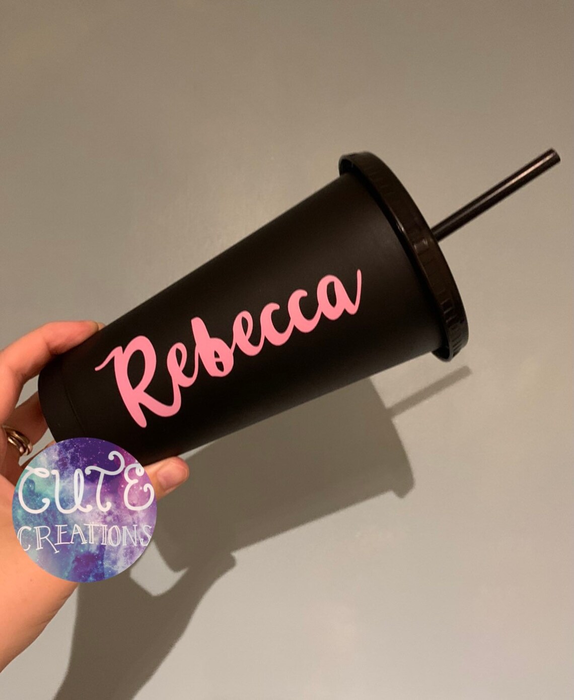 Personalised Reusable Cold Cup Iced drinks coffee cup 24oz Etsy