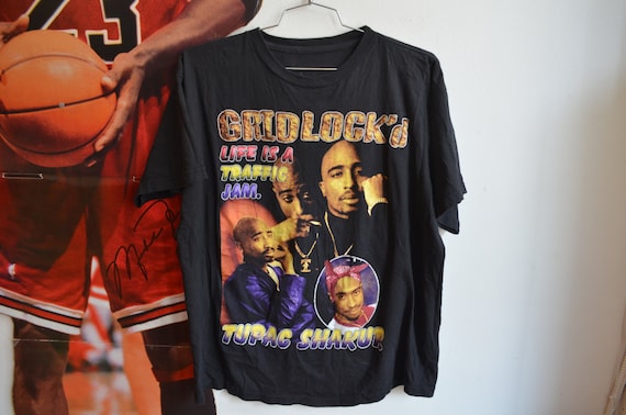 RARE!! Original 1997 Tupac Gridlock'd Bootleg Rap Tee Unisex T