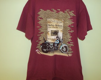 Vintage jaren 90 Harley Davidson Tee Shirt (maat Large)