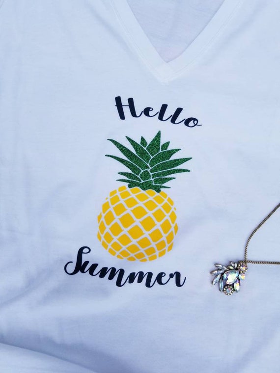 glitter pineapple shirt