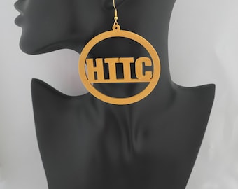 3D Printed Washington Commanders Inspired Hoop Earrings HTTC