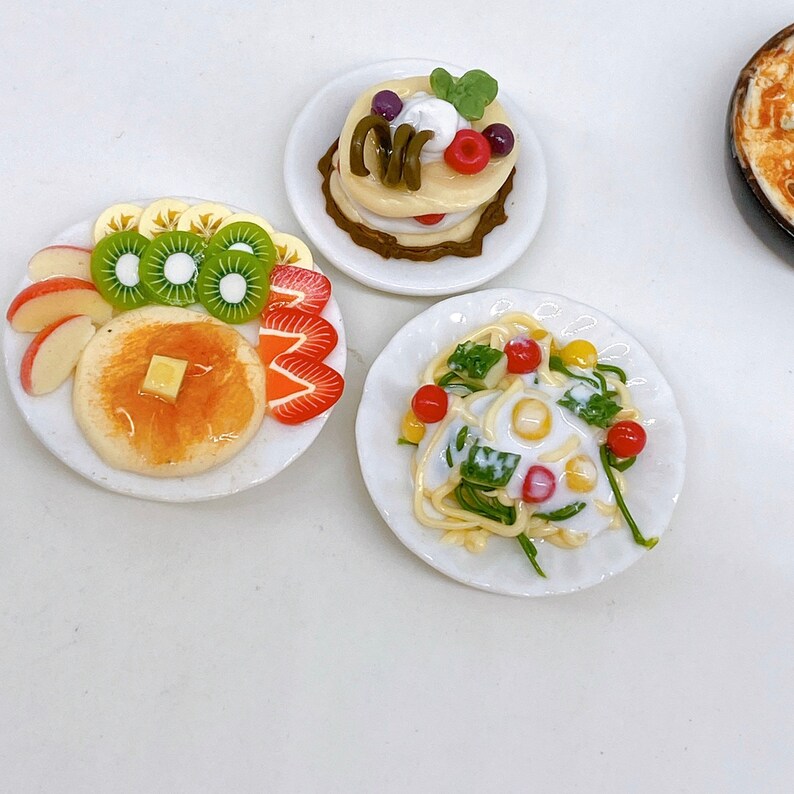 3 Pieces Miniature Fake Food and Desserts Miniature Food Etsy New Zealand