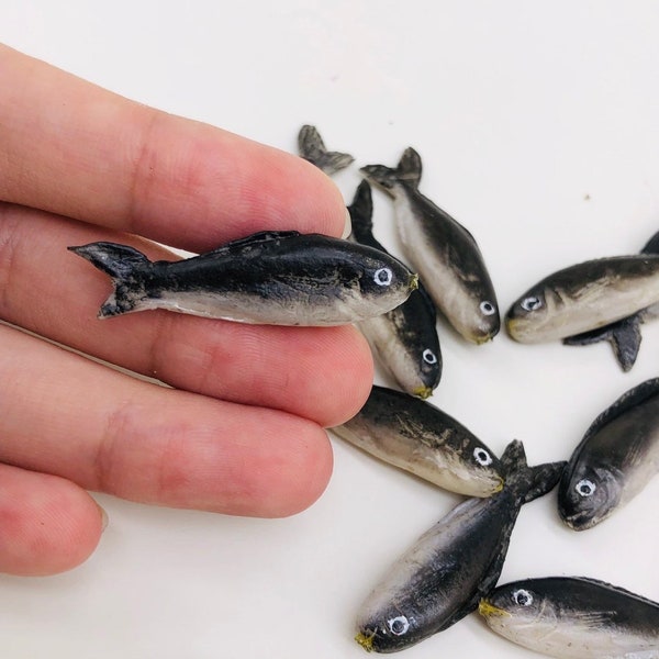 5 pièces Les poissons miniatures sont beaux et réalistes pour les abris de jardin