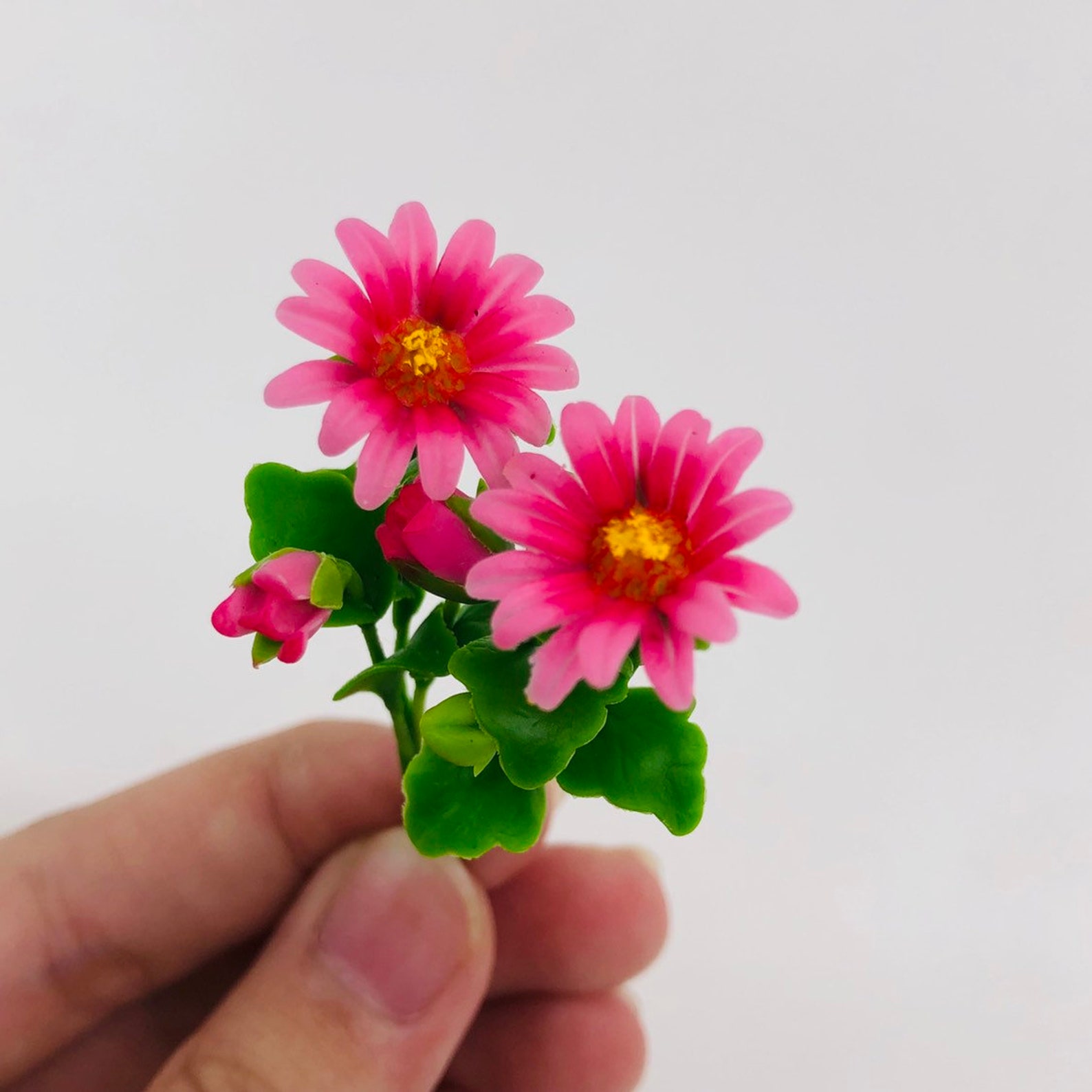 5 pieces Miniature Flower Miniature Garden Dollhouse Etsy