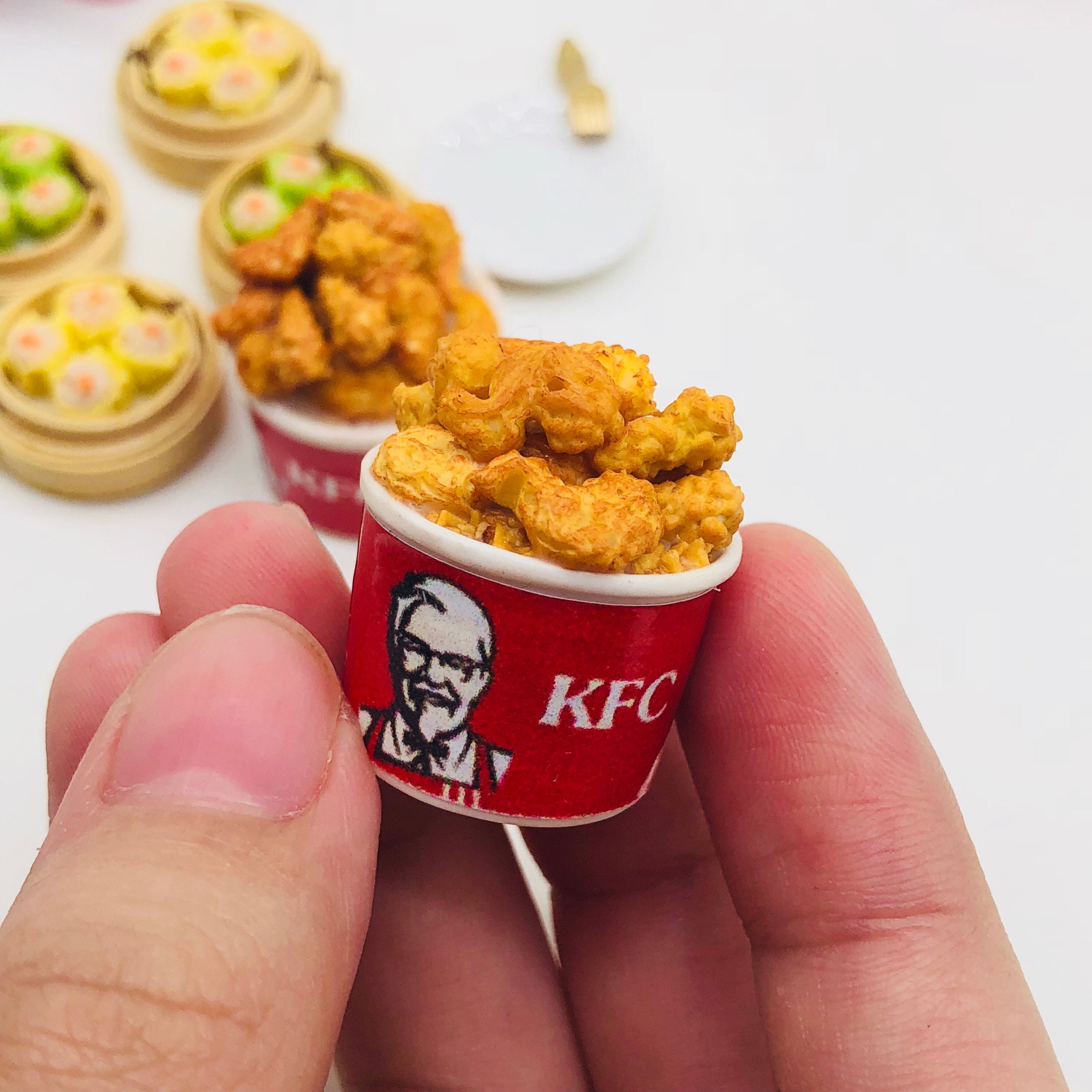 Miniature Fried Chicken KFC in Bucket Miniature Fake Food Etsy Australia