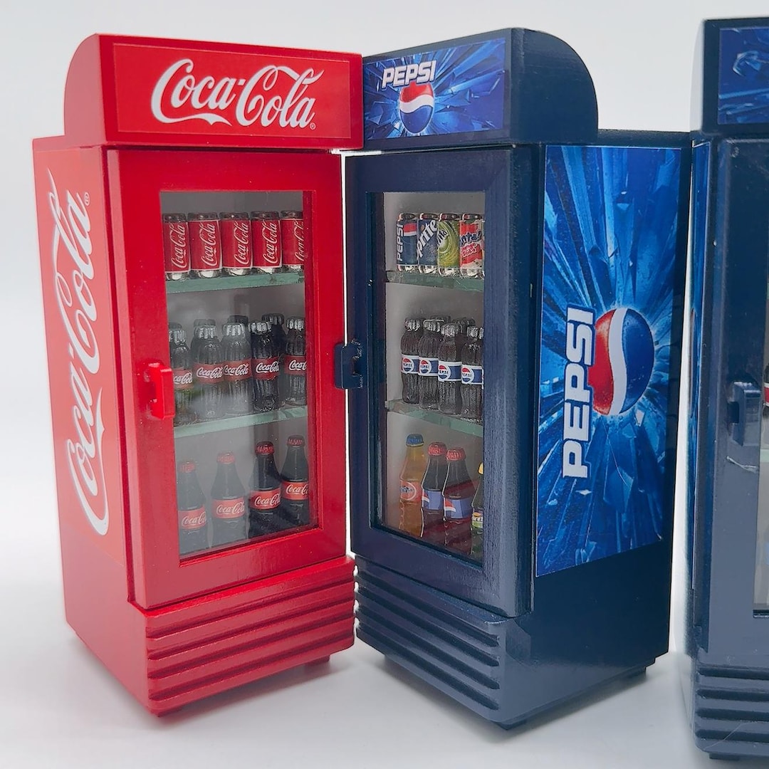 ミニチュア冷蔵庫コーラ飲料、ミニチュアドリンク - Etsy 日本