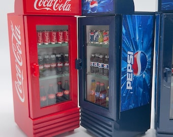 ドールハウスミニチュア コカコーラ ダブルドア冷蔵庫クーラー