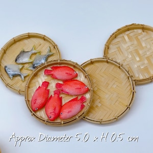 5 sztuk Miniaturowy koszyk wiklinowy, Miniaturowy koszyk, Miniaturowy domek dla lalek i dekoracja