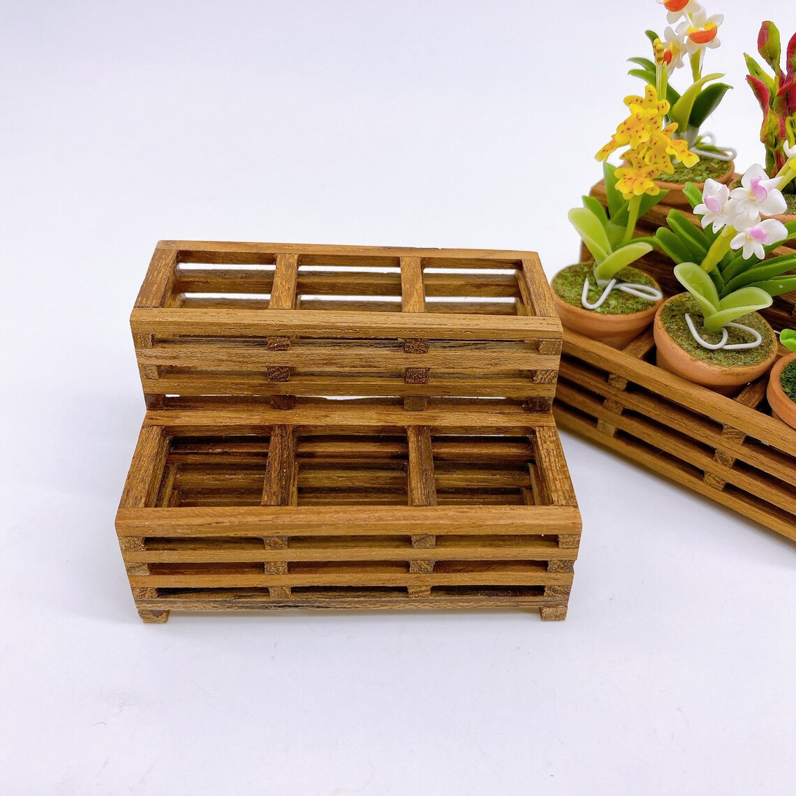 Miniature Wooden Box Fairy Garden Decorate for Dollhouse. Etsy