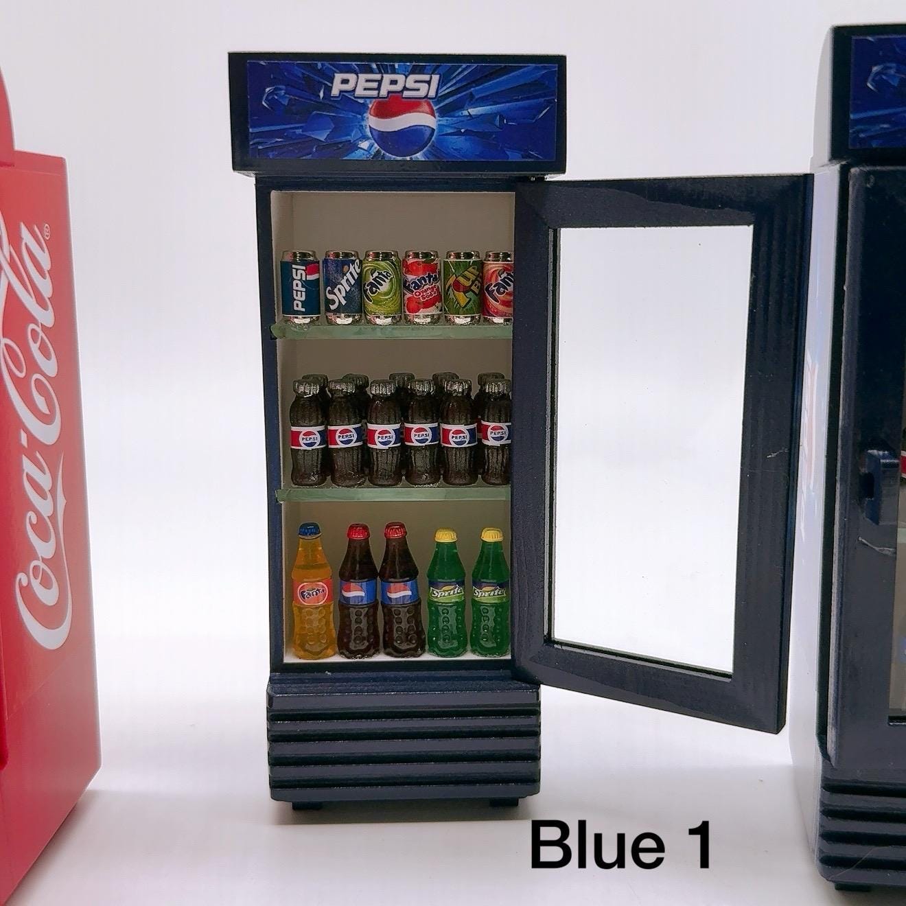 Miniature Refrigerator Coke Beverage, Miniature Drink - Etsy