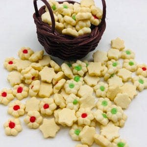 40 pieces Miniature Star Cookie, Miniature Bakery, Miniature Sweet, Dolls and miniature, miniature jewelry 1:12