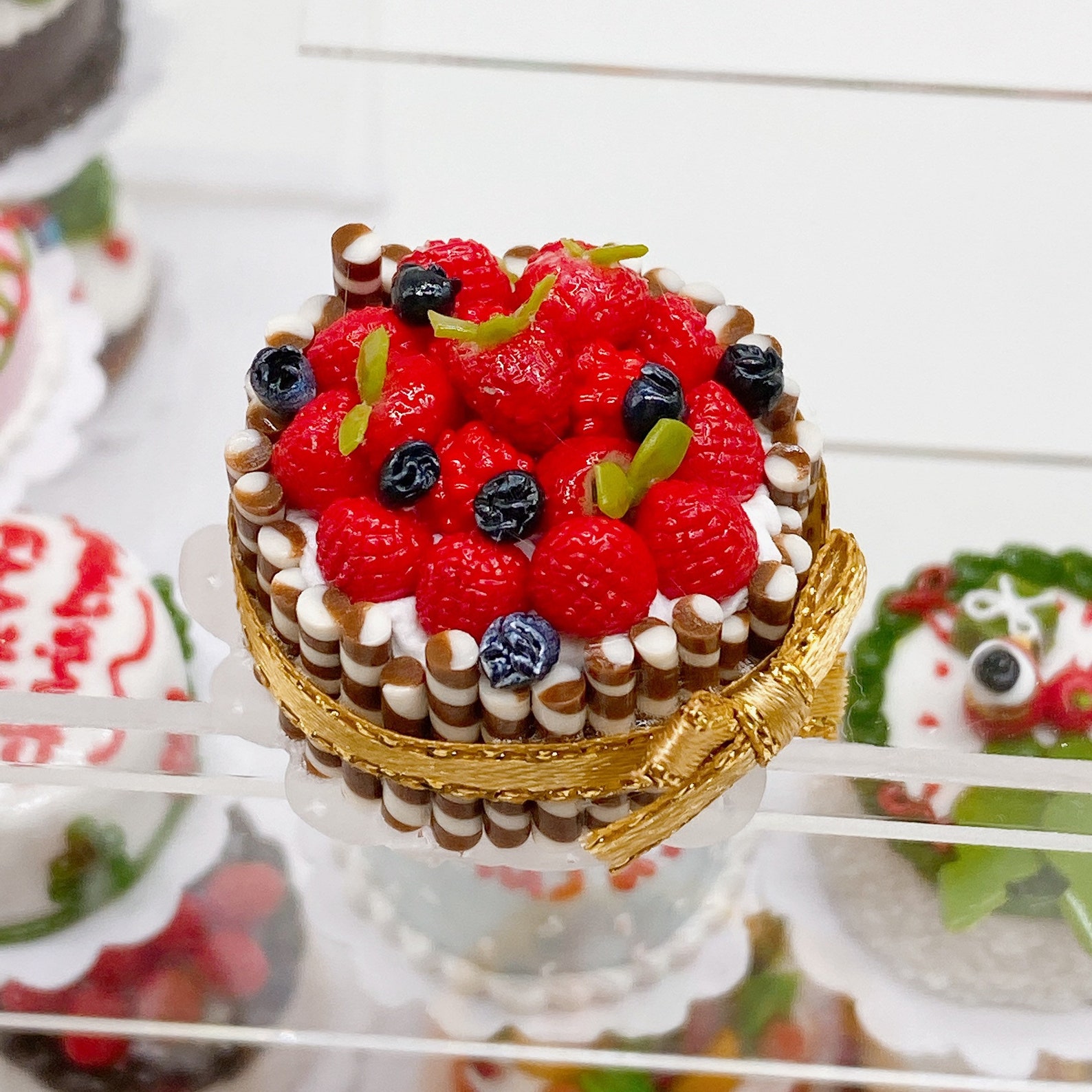 Miniature Fruit Cake 2.5 Cm Miniature Sweet Fake Food Etsy UK