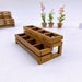 Miniature wooden plant 8 boxes fairy Garden decorate for dollhouse.