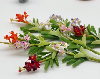 1;12 Scala Orchidea Fiore Casa Delle Bambole In Miniatura Fiore - Foto 6